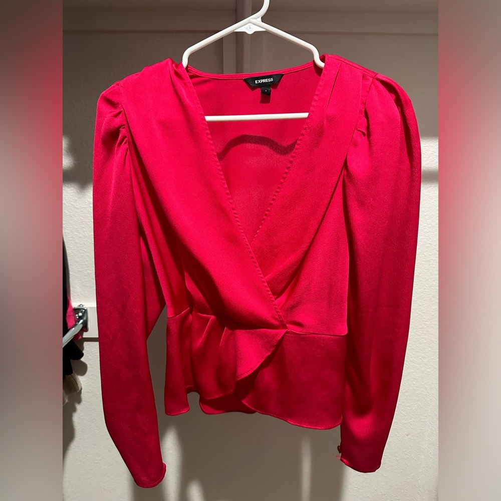 Pink long sleeve top